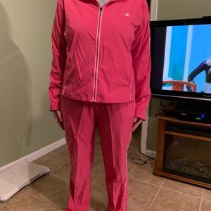 Vintage pink champion tracksuit